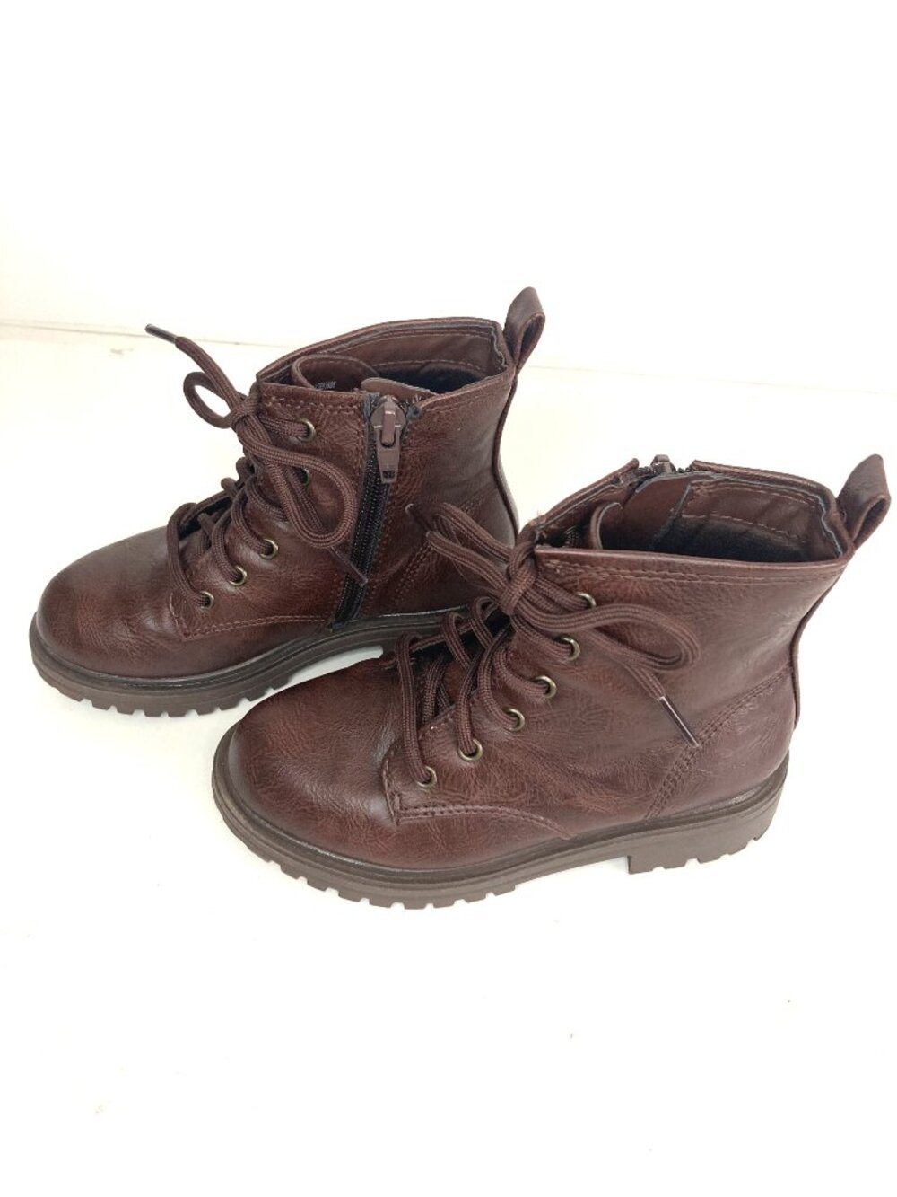 Wonder Nation Boys Brown High Top Boots/ Size 10 Toddler